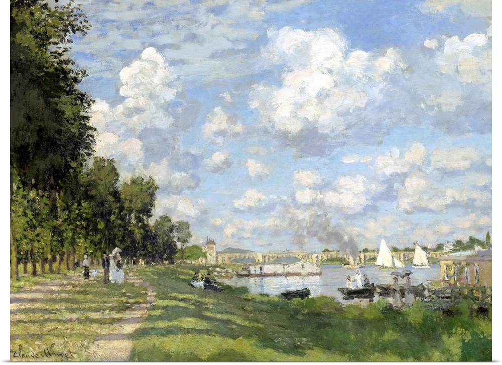Monet, Bassin D'Argenteuil. Oil On Canvas, Claude Monet, C1872.