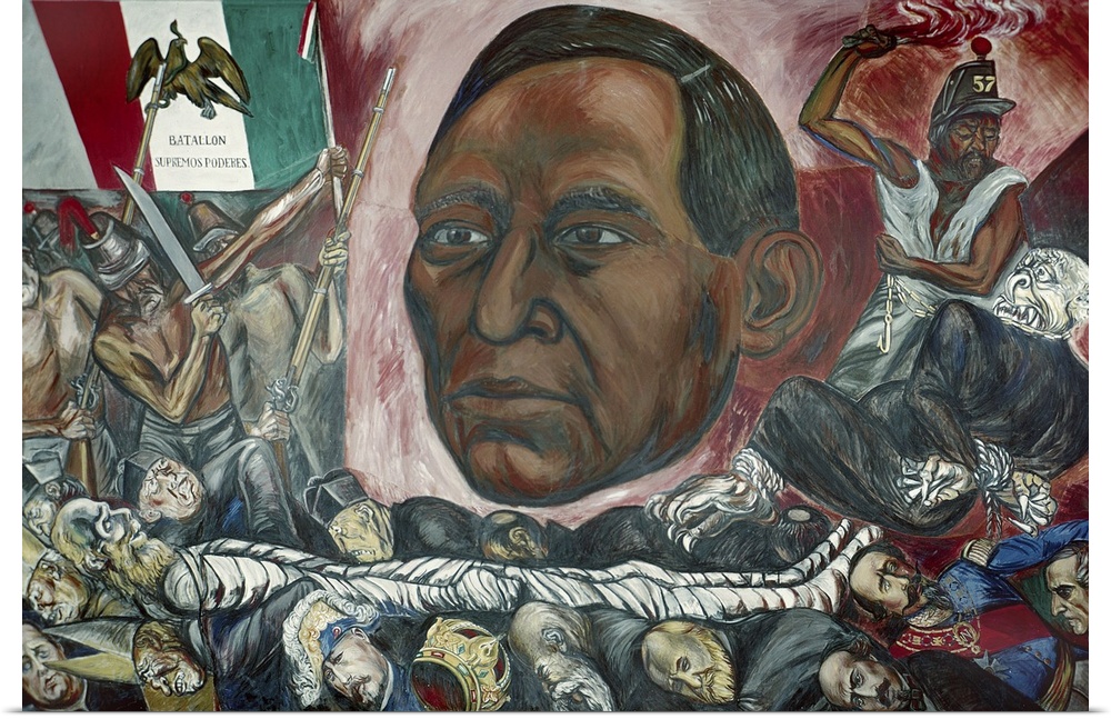 'Juarez and the Fall of the Empire.' Mural, 1948, by Jose Clemente Orozco.