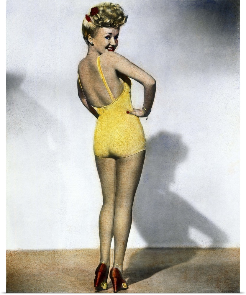 Oil over the most popular pin-up photograph of World War II.