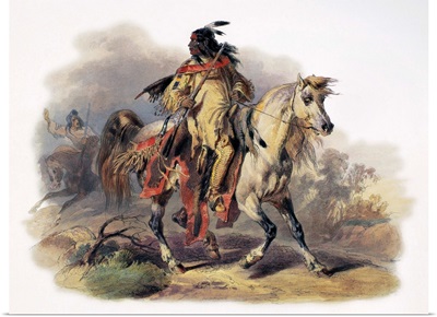 Bodmer, Blackfoot Horseman