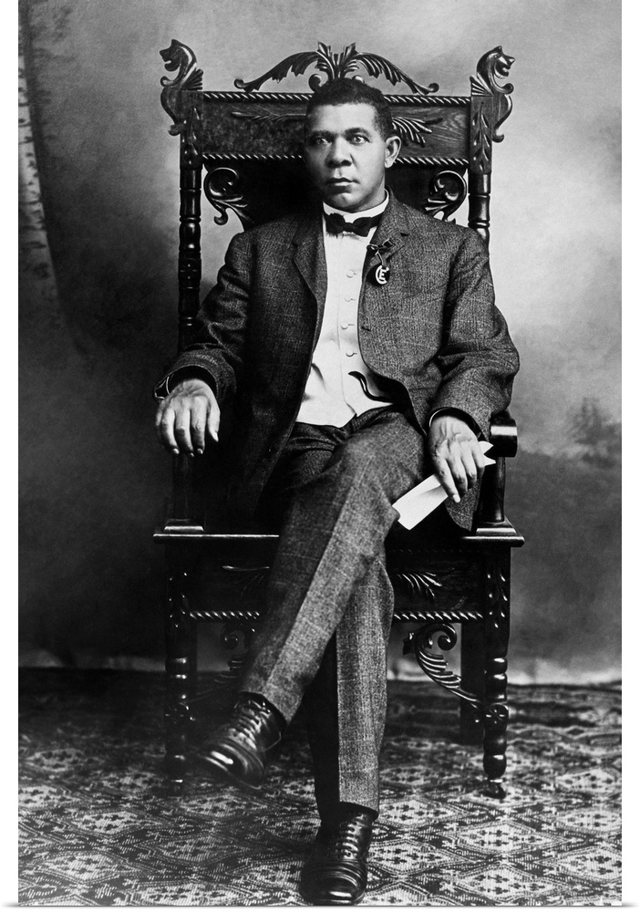 BOOKER T. WASHINGTON (1856-1915). American educator. Undated photograph.