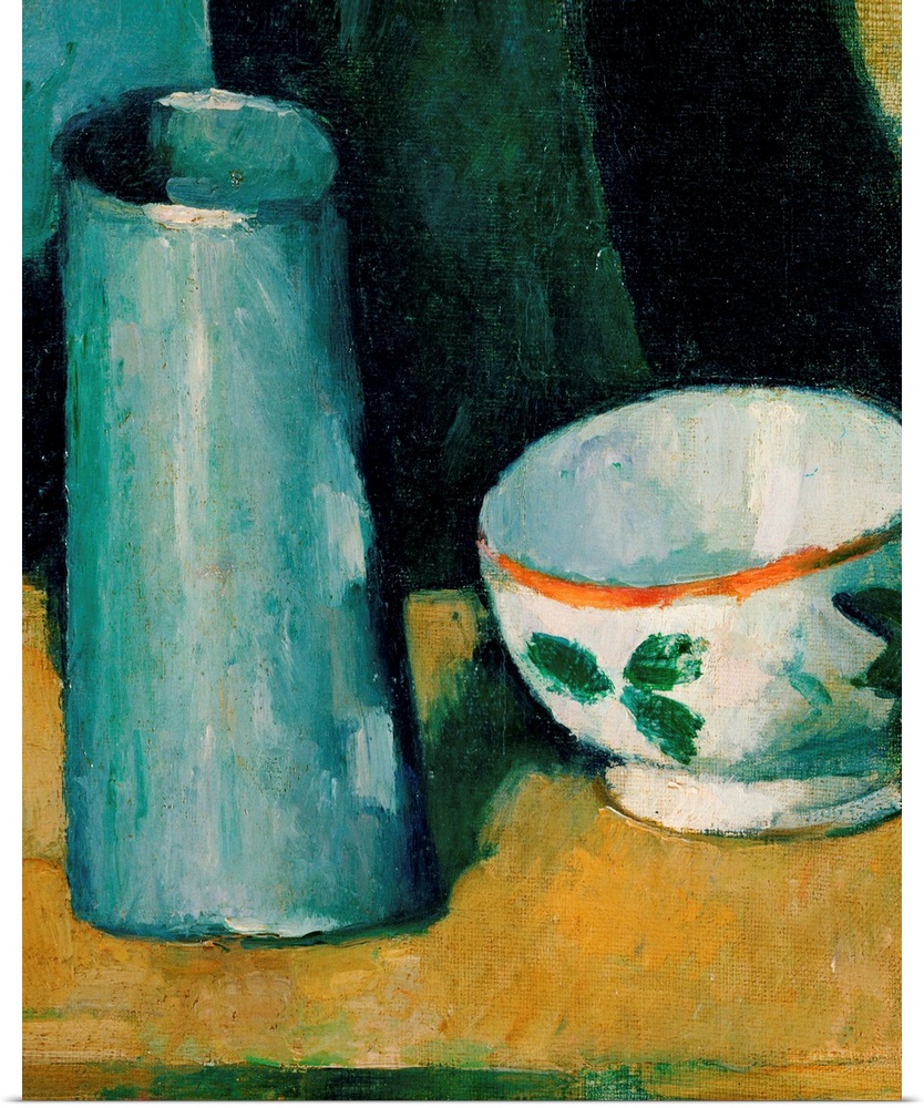Cezanne, Bowl And Milk Jug. Oil On Canvas, Paul Cezanne, C1875.