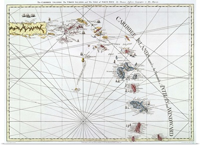 Caribbean, Map, 1775
