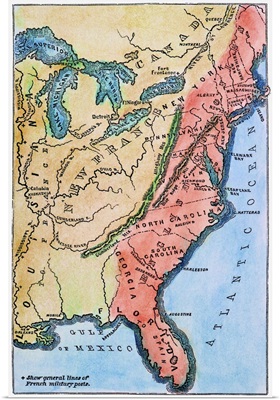 Colonial America Map