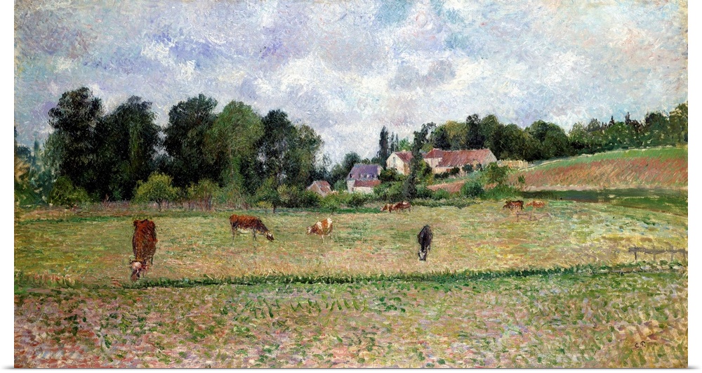 Pissarro, Cow Pasture. Oil On Canvas By Camille Pissarro (1830-1903).