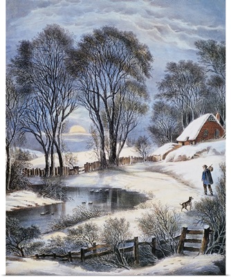 Currier and Ives, Winter Moonlight
