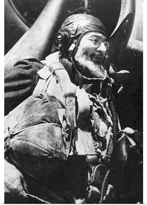 Ernest Hemingway (1899-1961). American Writer. At A Bomber Base In England, June 1944