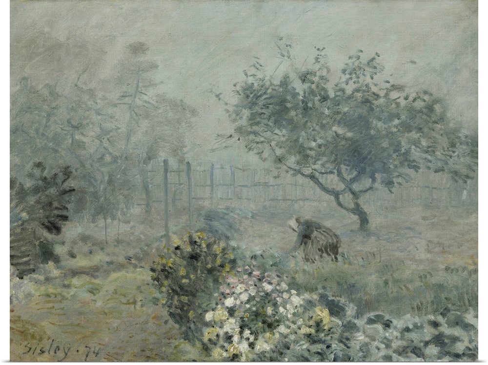 Sisley, Fog, Voisins, 1874. Oil On Canvas, Alfred Sisley, 1874.