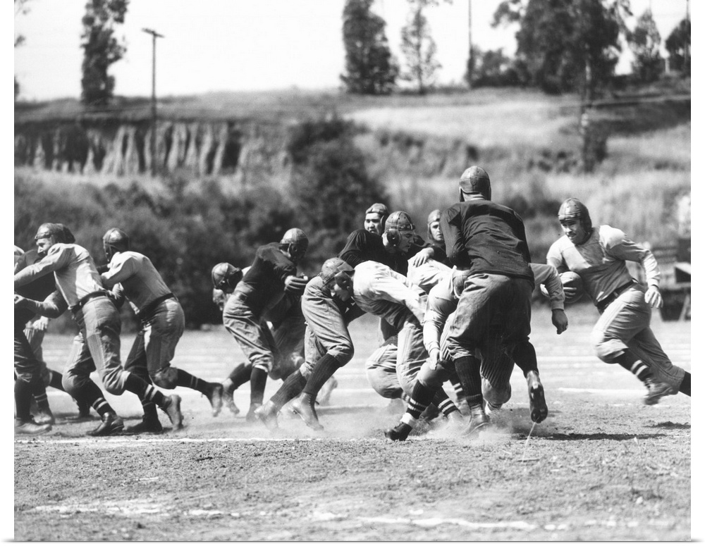 Unidentified American football team, c. 1920.