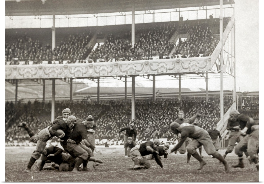 Football game between the U.S. Army and U.S. Navy at the Polo Grounds, New York City, 1916.