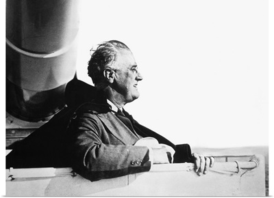 Franklin D. Roosevelt, at sea