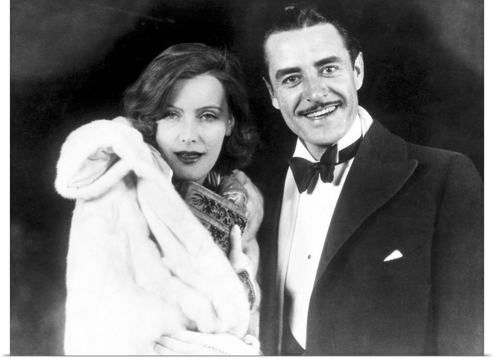 Greta Garbo and John Gilbert enjoying Hollywood night life, c1927.