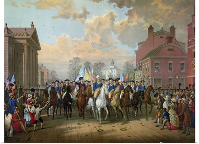George Washington's triumphant entry into New York City, 1783