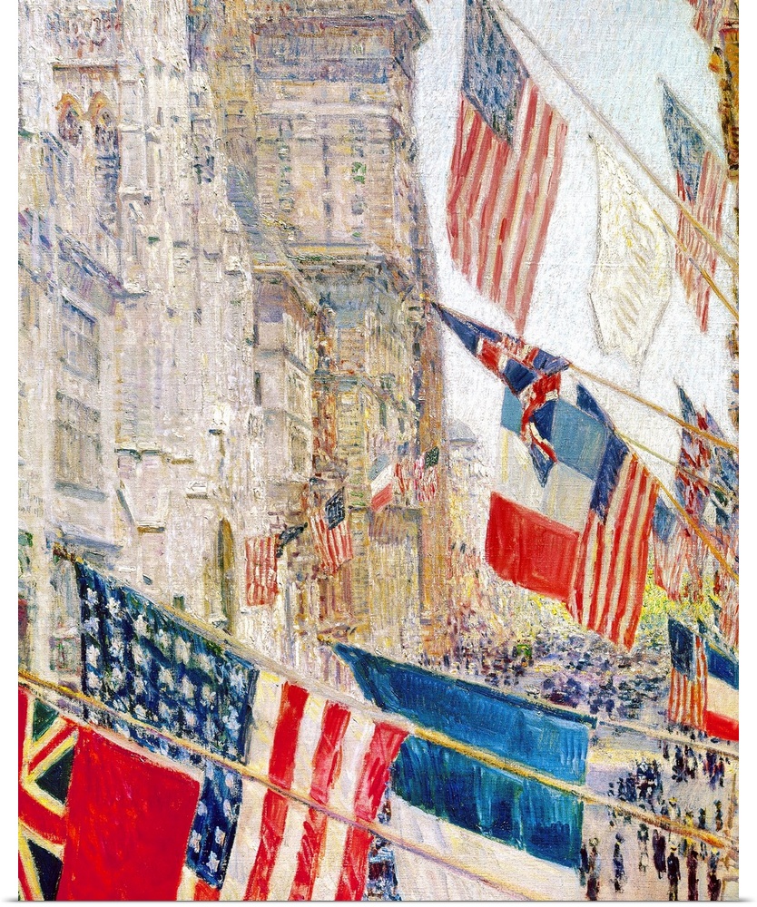 Oil on canvas, 1917, by Childe Hassam.