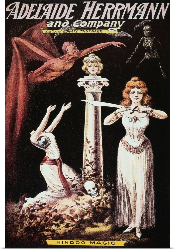 American poster of Adelaide Herrmann.