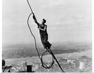 Hine: Steelworker, 1931, atop the Empire State Building