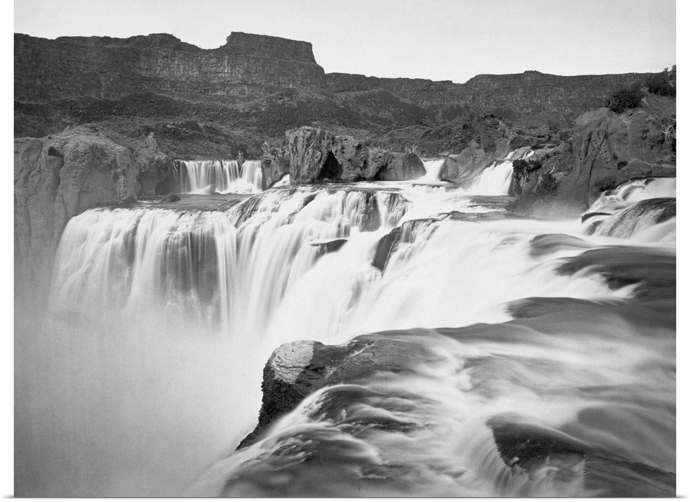 Idaho, Shoshone Falls. View Across the Top Of Shoshone Falls On the Snake River In Southern Idaho. Photographed By Timothy...
