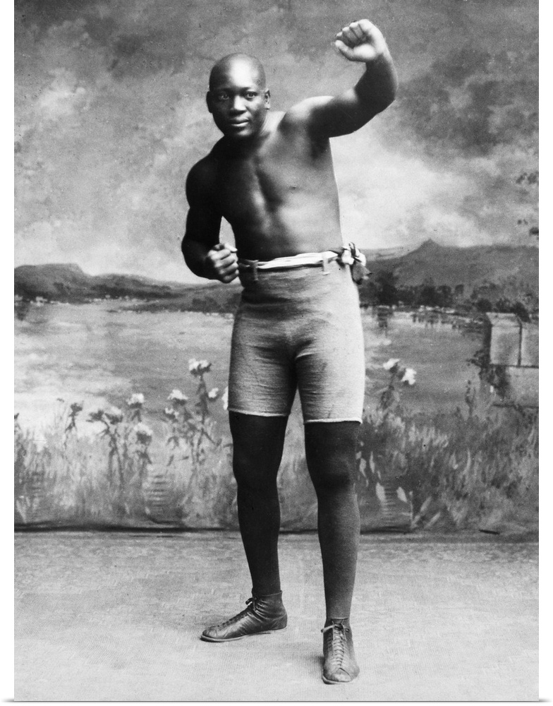 American heavyweight pugilist. Photographed in 1910.