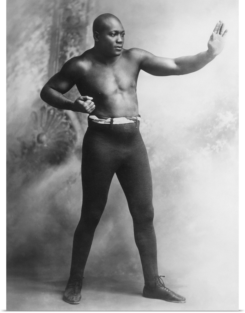 American heavyweight pugilist. Photographed in 1909.