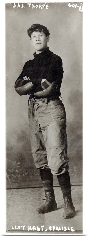 James Francis Thorpe. American athlete. Thorpe while on the Carlisle Indian School football team in 1911.