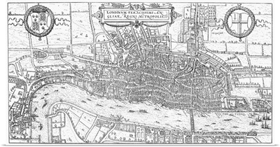 London, Map, 1575