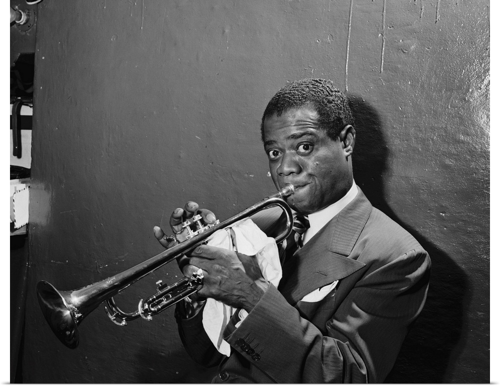 American jazz musician. At the Aquarium in New York City. Photograph by William P. Gottlieb, c1946.