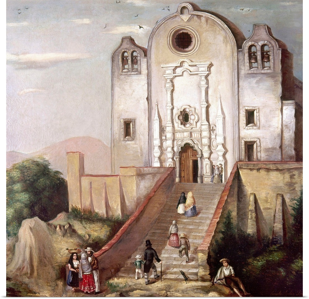 Painting by Leonard Sanchez, mid 19th century.