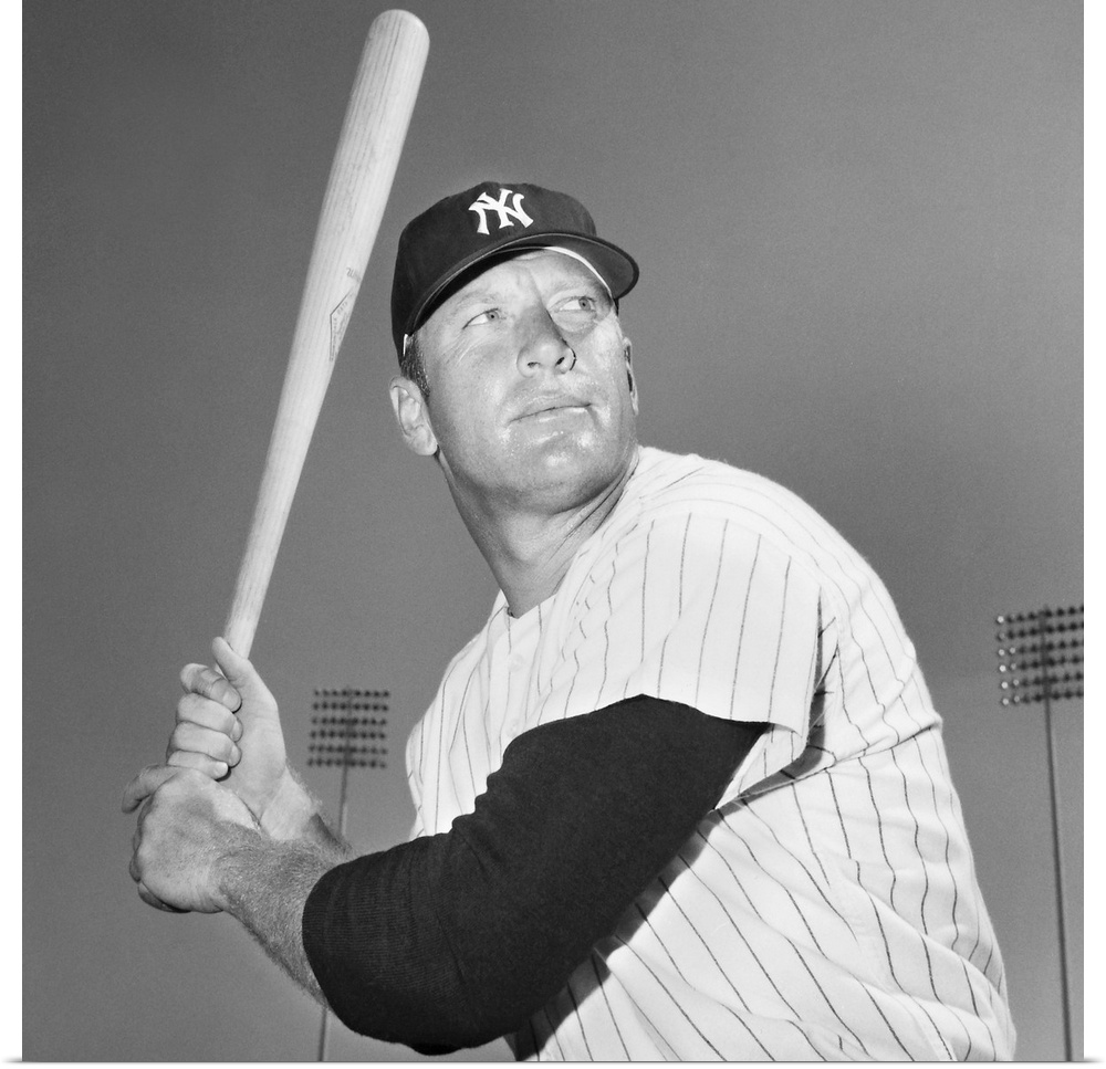 American baseball player. Playing for the New York Yankees, 1966.