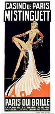Mistinguett On Poster, 1931