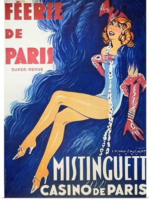 Mistinguett On Poster, 1937