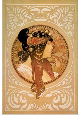Mucha: Sarah Bernhardt, poster designed by Alphonse Mucha