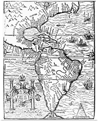 New World Map, 1554