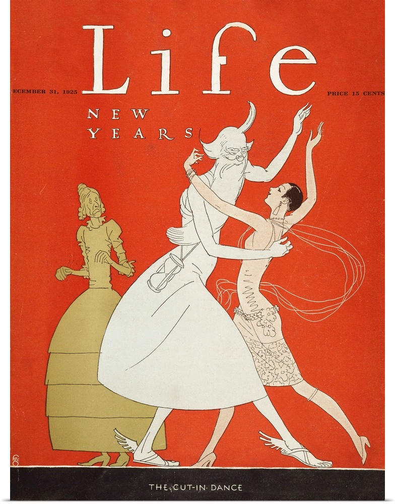 'The Cut-in-Dance.' Cover of 'Life' magazine's New Year issue, 31 December 1925.