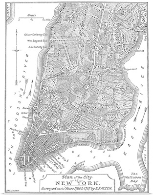 New York City Map, 1766-7