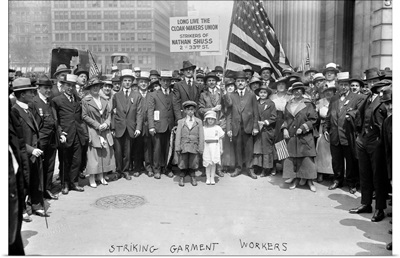New York: Strike, C.1914, Striking garment workers