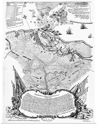 Plan Of York And Gloucester, Virginia, 1781