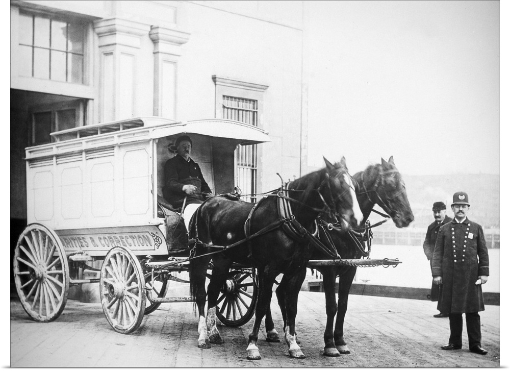 Police Wagon, c1900. A Police Wagon At Washington, D.C. Photographed C1900.