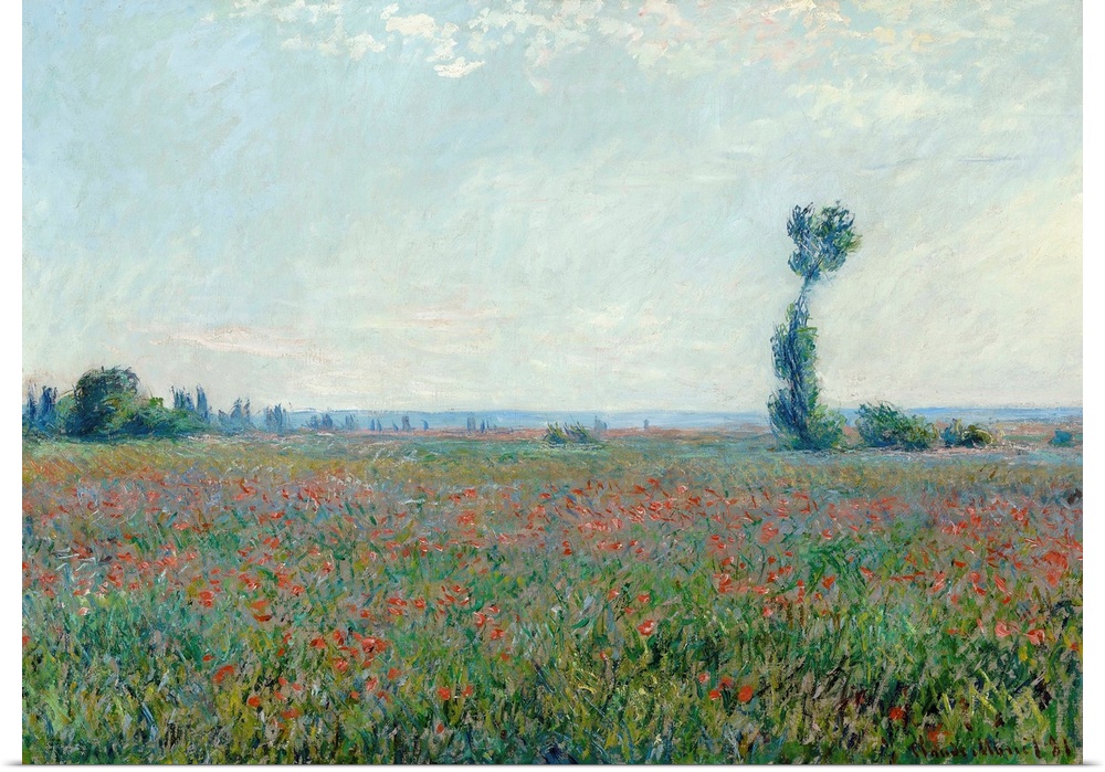 Monet, Poppy Field, 1881. Oil On Canvas, Claude Monet, 1881.
