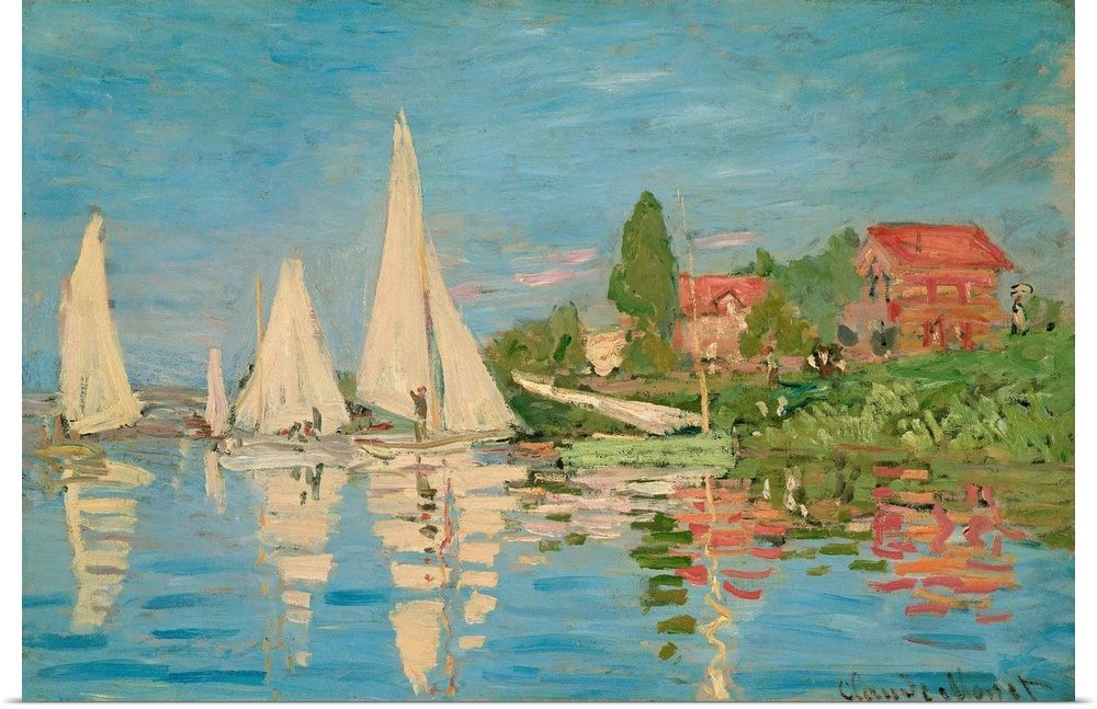 Monet, Regattas, C1872. 'Regates A Argenteuil.' Oil On Canvas, Claude Monet, C1872.