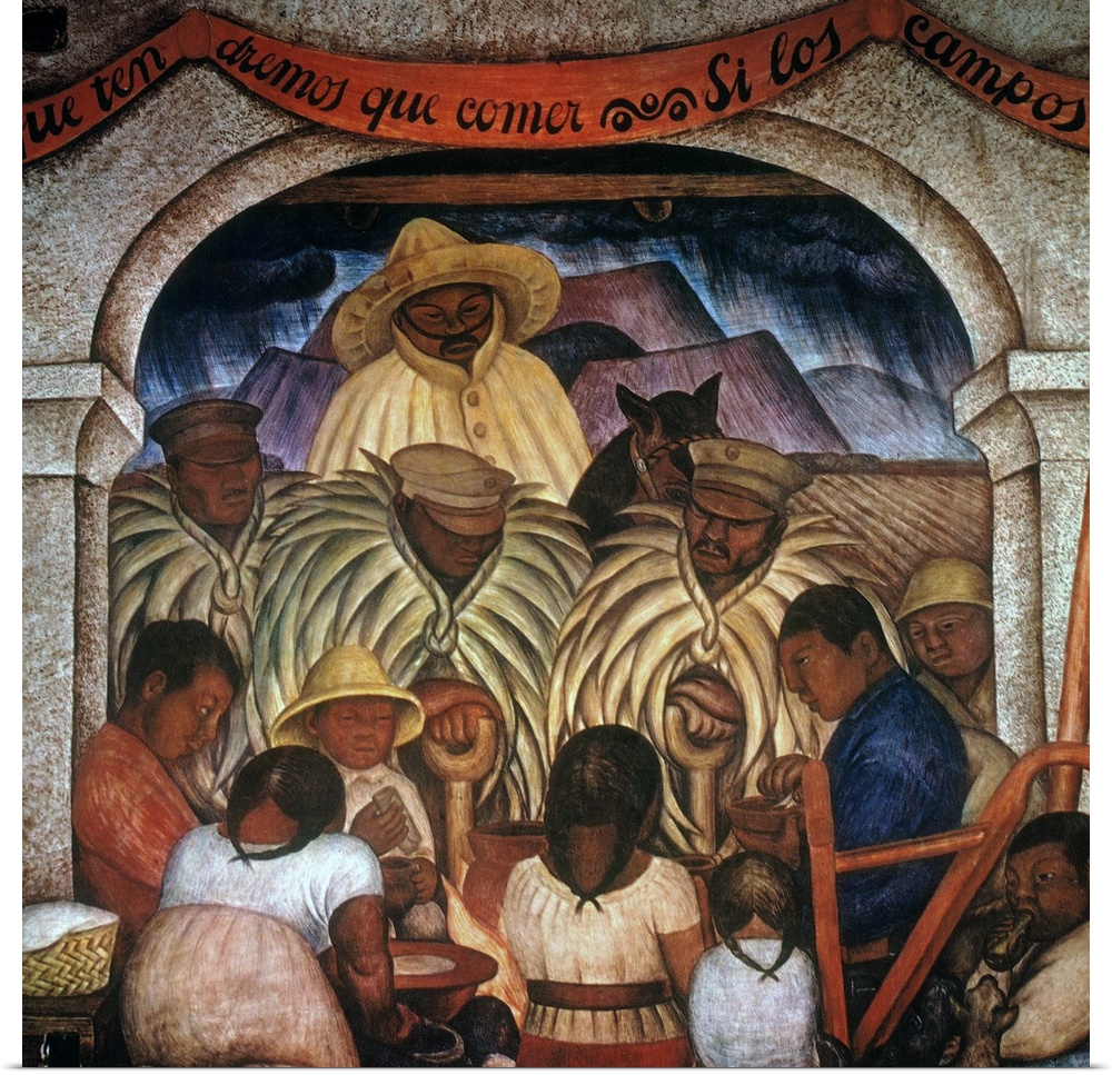 Mural by Diego Rivera at the Ministry of Public Education, Mexico City.