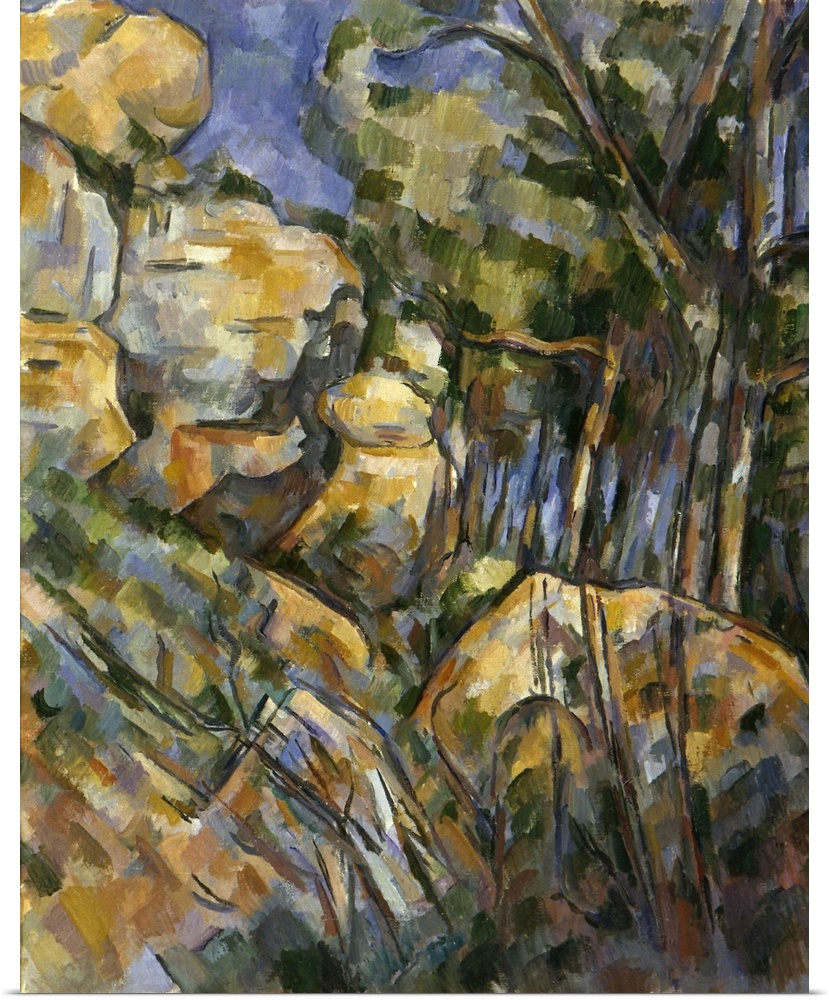 Cezanne, Rocky Ridge, C1904. 'Rocky Ridge Above Chateau Noir.' Oil On Canvas By Paul Cezanne, C1904.