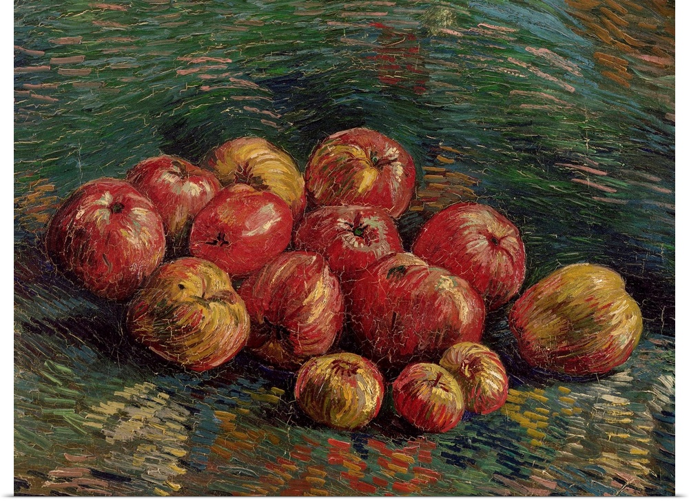 Van Gogh, Apples, 1887. 'Still Life With Apples.' Oil On Canvas, Vincent Van Gogh, 1887.