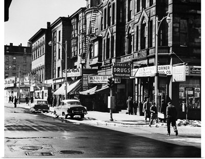 Storefronts Along Washington Street, Boston, Massachusetts, c1960