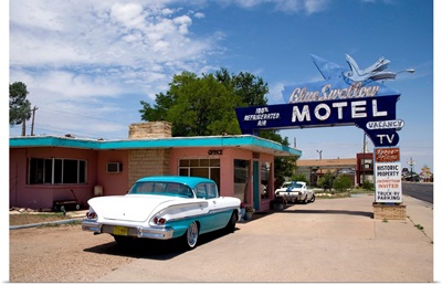 The Blue Swallow Motel along Route 66 in Tucumcari, New Mexico