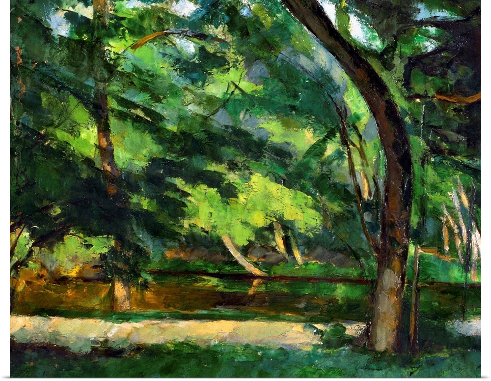 Cezanne, Etang, 1877. Paul Cezanne, The Etang Des Soeurs, At Osny. Canvas, 1877.