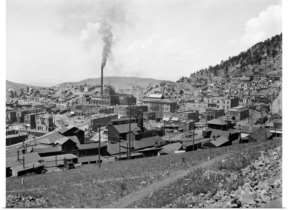 Colorado, Gold Mine, c1900. The Gold Coin Mine In Victor, Colorado. Photograph By William Henry Jackson, C1900.
