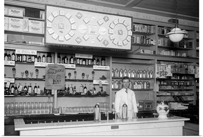 The Soda Fountain At People's Drugstore In Washington, D.C., c1921