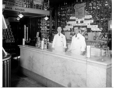 The Soda Fountain At People's Drugstore In Washington, D.C., c1921