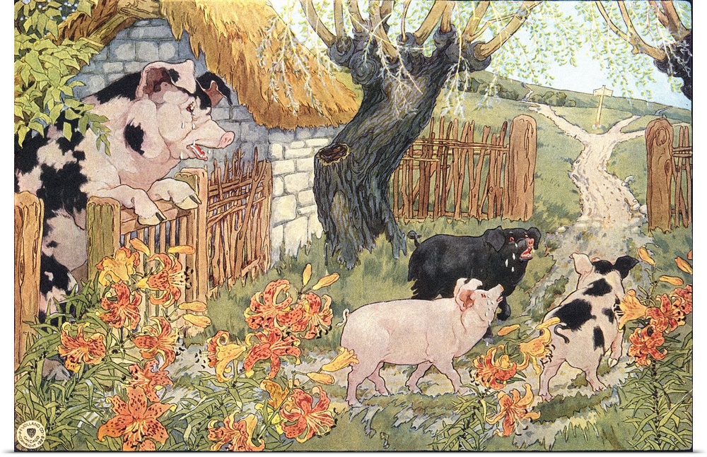 Illustration by Frederick Richardson for a 1923 collection of children's stories.