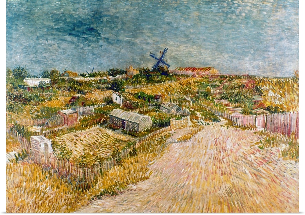 Little Gardens on the Butte Montmarte. Oil, 1887, by Vincent Van Gogh.